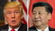 Bildkombo Donald Trump Xi Jinping