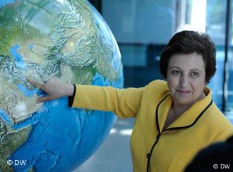 Shirin Ebadi zu einem Pressegespräch ins Bonner Funkhaus Deutsche Welle