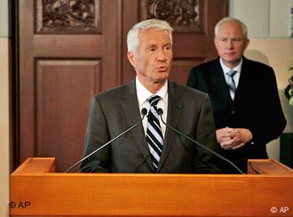 Chair of the Norwegian Nobel Committee Thorbjorn Jagland, announces that the Nobel Peace Prize 2009 will be awarded to U.S. President Barack Obama