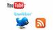 Logos von twitter RSS und Youtube