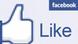 An enlarged version of the Facebook ''Like'' button