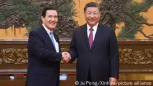 台湾前总统马英九4月10日在北京与中国国家主席习近平二度会晤